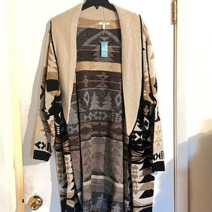 Maurice’s Cardigan Duster 3x Shawl Collar NWT